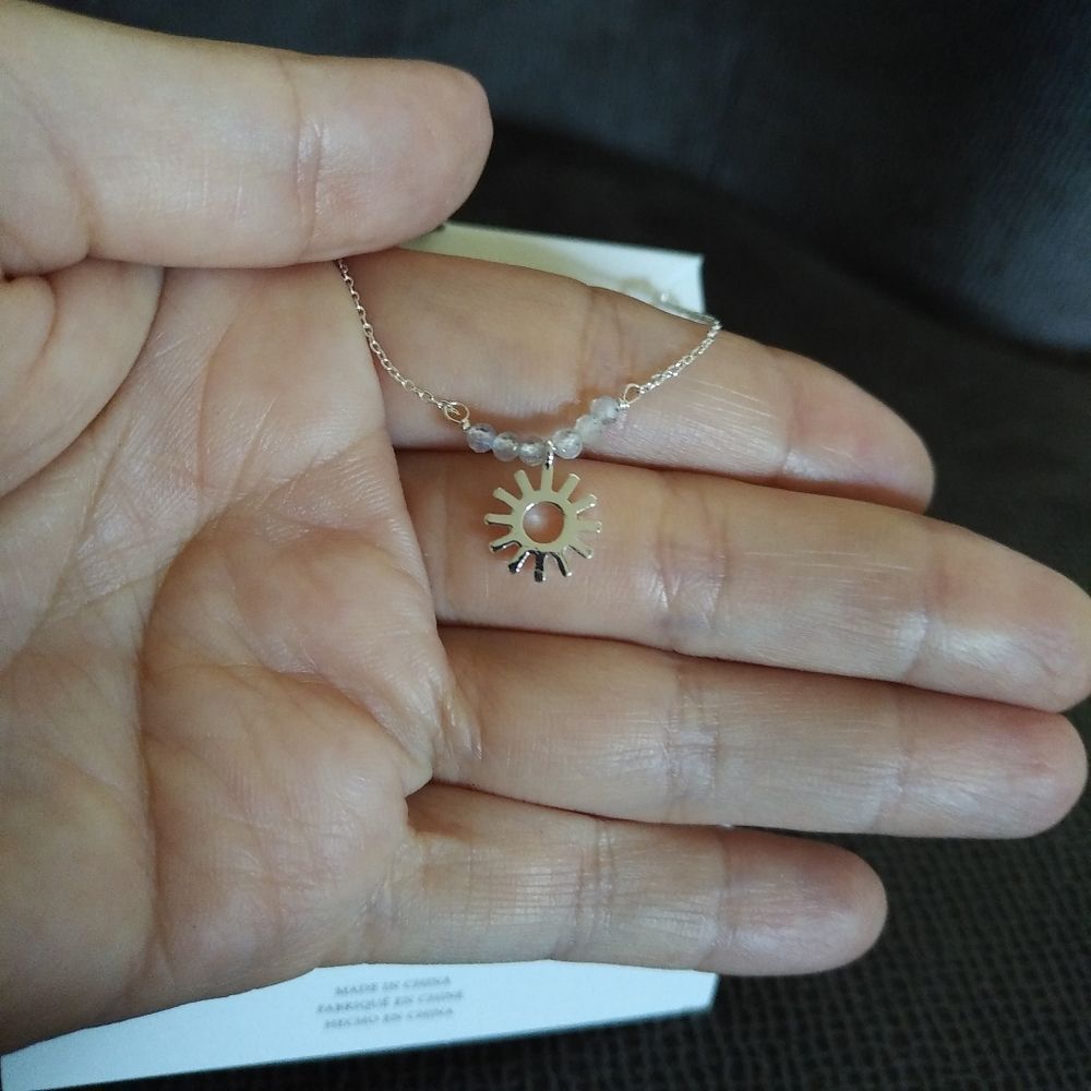 Luna🌙 Norte Double✌️ Silver🤍 Necklace - NIB - Picture 12 of 15